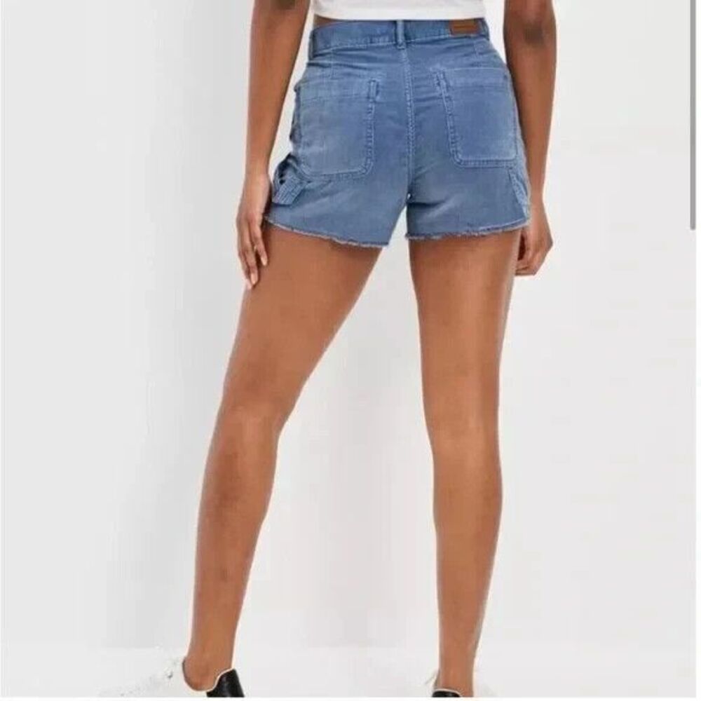 American Eagle Blue Corduroy Highest Rise 90s Boyfriend Short Size 12 (See Desc) - Picture 2 of 10